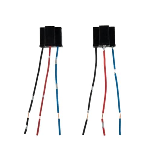 2PCS H4 3Pin Headlight Bulb Holder Connector Plug Socket Wiring Harness Adapter Compatible with Automotive Headlights