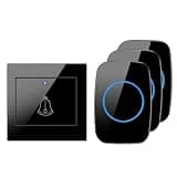 ONMYJFD Home Door Bell Doorbell Waterproof 100-240V Remote Led Light Button