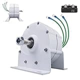 FRANREADER 12000w Low RPM Permanent Magnet Generator,Gearless 3 Phase AC Permanent Magnet Generator,Good HeatDissipation,with Rectifier,Use for Water Wind Turbine with Base 12V