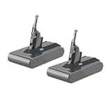 ZHFJGWNGDVX Compatible for Dyson Vacuum Cleaner V8 SV10 Battery High Capacity Compatible with All Series 21.6V Replacement(2pcs 6800mAh)
