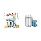 VIVOHOME Blue 6 in 1 Stand Mixer with 8.5 Quart Bowl and Meat Grinder Blender Pasta Maker Attachments and White Water Distiller 1.6 Gallon 6L 900W with Smart Switch
