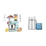 VIVOHOME Blue 6 in 1 Stand Mixer with 8.5 Quart Bowl and Meat Grinder Blender Pasta Maker Attachments and White Water Distiller 1.6 Gallon 6L 900W with Smart Switch