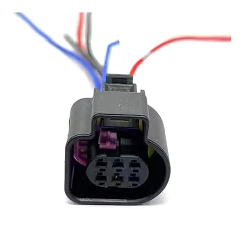 KIUYTRW 6 Pin Automotive Waterproof Plug Male Female (1.5) LSU 4.9 Sensor Connector 4H0973713(6p female,1 set)