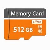 SD Card with Adapter, High Speed Memory Card, UHS-I C10 A1 Memory TF Card for Tablet/Mobile Phone/Camera/Car Audio/Game Console -Orange