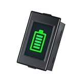 LIBODD DM DC12V-48V Battery Capacity Indicator High-Precision DC Battery Electricity Meter Red/Green LED Display Battery Power Tester