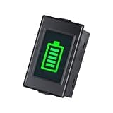LIBODD DM DC12V-48V Battery Capacity Indicator High-Precision DC Battery Electricity Meter Red/Green LED Display Battery Power Tester
