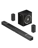 ULTIMEA Skywave X40 5.1.2ch Sound Bar for Smart TV w/Dolby Atmos, Wireless Surround Sound System for TV, 530W Soundbar with Wireless Subwoofer, GaN Amplifier, 4K HDR Pass-Through, HDMI eARC