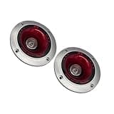 Homoyoyo 2 Pcs Car Audio Tweeter Horns with Small Light Bulb, Easy to Connect and Operate, Plastic Material, Lightweight Design, Special Craftsmanship for Automotive Sound Systems