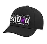 Epilepsy Awareness Month Men Women Support Epilepsy Adjustable Printed Baseball Hat, Black