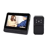 Zopsc Wireless Video Doorbell 4.3 Inch Screen 2 Way Audio IR Night with 2.4G Proprietary Protocol for Home Security