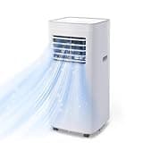 Coolblus Portable Air Conditioners, 8400 BTU air conditioner Cools Up to 340 Sq.Ft, 3 in 1 Portable AC with Remote, 24H Timer, Sleep Mode, Window Kit & Filter Brush, No Wall Required, White-8400BTU