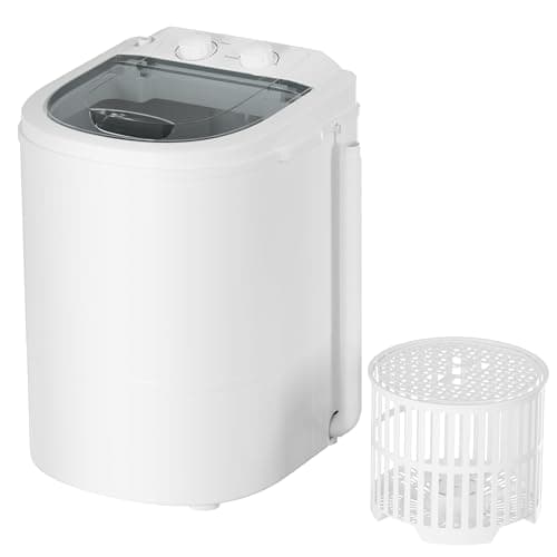 INTERGREAT Portable Washing Machine, Mini Washer and Spinner Combo, 5.5lbs Washing Capacity, Semi-Automatic Laundry Machine with Spin Tub & Drain Hose, Perfect for Apartment Dorm RV, Gray
