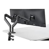 NYTFHMS Monitor Stand 17-32”Dual Monitor Stand, Gas Spring Dual Monitor Mount, Vesa Mount 75X75 100X100, Aluminum Full Motion Dual Monitor Arm, Holds Up to 17.6Lbs/Arm Tv Stands,Dark Grey