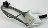 WP-3406105 for Whirlpool Dryer Door Switch for PS346703 AP2976041 It has 3 Wire Leads with a Plug with plastic retaining clip around wires as pictured