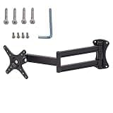 Full Motion Tv Wall Mount Bracket, Tv Mount Landscape to Portrait Rotation, with Articulating Arms,Swivels,Tilts,Fits 14-27" Tvs & Monitor, Holds 33Lbs,100X100