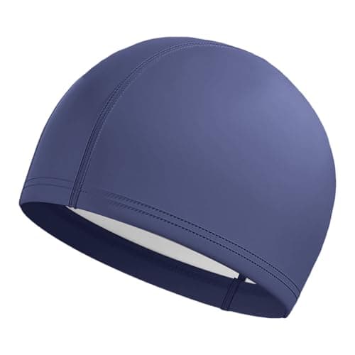 Swim Cap Women Adult, Durable Comfortable Breathable Cloth PU Water Resistant Layer Swim Cap for Men,Easy to Put On and Off,Stretchy Swim Caps for Men,Youth,Adult,Women,Keep Hair Dry