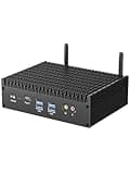 TOPGRO K3 Mini PC Core i7-1265U, Fanless Computers(10C/12T, Up to 4.8GHz) 16GB DDR4/1TB PCIe4.0 SSD, Metal Case, Small Industrial PC Win11 Pro, 8K UHD/2.5G LAN/Thunderbolt 4/WiFi 6E/BT5.3, Home&Office