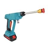 Fafeicy Cordless Pressure Washer Portable Battery Powered Power Cleaner with 28bar 406PSI 200W Motor 2 x 4000mAh Batteries 6 in 1 Nozzles for Car Wash Garden Cleaning (US Plug)