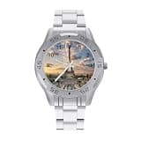 FekiLoot Watches for Men Big Face Stainless Steel Wristwatch Casual Watch