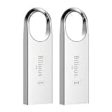 USB Flash Drive, Bilious Portable Keychain Design Thumb Drives, Metal Style Memory Stick U Disk, Waterproof Jump Pen Drive for Storage and Backup (8GB, 2 Pack)