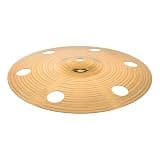 LIFKOME 10-inch Alloy Crash Cymbal with Perforated Holes, Bright Sound Effect Cymbal Featuring Crisp Waterdropletlike Tones and Short Decay, for Electronic Music and Drum Set Practice