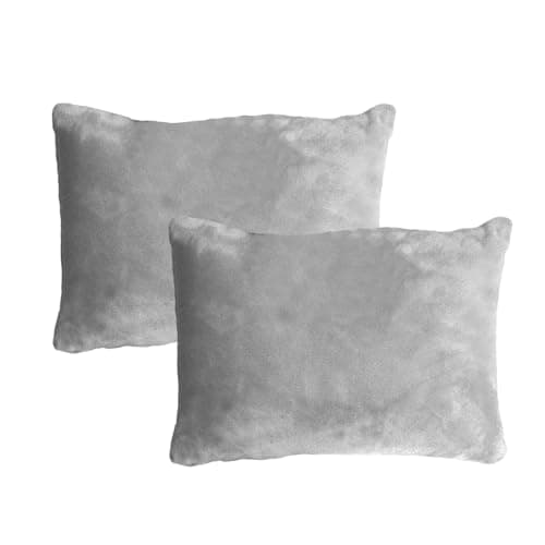Small Pillow – 28x18cm Plush+PP Cotton, 2 Pieces Soft Cushion, Nap Pillow, Travel Comfort Support | Perfect for Kids Neck Wrist Waist Knee Bed Chair Sofa Camping Desk Relaxation Home