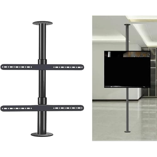 Adjustable Tilt Swivel TV Ceiling Mount - LCD TV 360 Degree Rotating Frame Floor Stand, Partition Wall Rotating Rack Rotating TVs Cabinet Rotating Base(60-85cm)