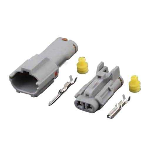 HUABAO 1 Set 2 Pin Daytime Running Light Wire Connector Water Proof Plug Car Fog Light Connector Shell MG640322-4 MG610320-4(Female Male,5 Sets)