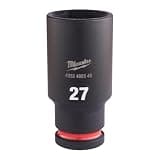 Milwaukee Shockwave Impact Socket 1/2 Inch Long 27 x 78 mm