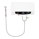 Tankless Water Heater Electric, Electric Instant Hot Water Heater with Digital Display Screen Adjustable Temperature Shower Head & Faucet On-Demand Instant Hot Water System for Bathrooms Schools Bars
