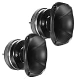 PRV AUDIO 2X WG2000Py Slim 150 Watts 2" Exit Mids & Highs Horn Driver 8 Ohm 107dB PRO Audio Polyimide Compression Driver with Shallow Waveguide (2 Horn Drivers) Bundle 300 Watts