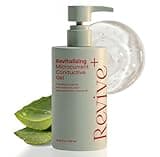2-in-1 Microcurrent Conductive Gel with Hyaluronic Acid, 8.45 oz — Anti-Aging Hydrating Serum & Facial Toning Gel for Microcurrent Devices, Fragrance-Free Leave-On Skincare, Non-Sticky Silky Glide