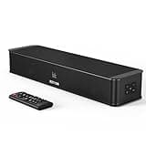 BESTISAN 2.1ch Sound Bar with Built-in Subwoofer, 100W Peak Power, HDMI ARC/Opt/AUX/USB/Bluetooth 5.3, 3 EQ Modes & Volume Boost, 16.5" All-in-One for TV/PC/Gaming/Projector