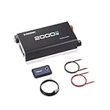 Renogy Inverter 24V 2000W Pure Sine Wave Inverter, 4000W Peak Power, Solar Car Power Inverter 24V DC to 120V AC for Truck, Home, Marine, Camping, RV, 2 AC Outputs, 16.4FT Remote Control