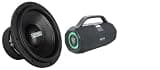 Sundown Audio SA-12 V.2 D2 12 in Car Subwoofer 1250-Watt RMS / 2500-Watt Peak Dual 2-Ohm DVC, SONIC-50L Bluetooth Speaker, 2-Items