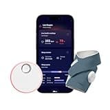 Owlet Dream Sock Smart Wearable Baby Monitor Tracks Heart Rate & Oxygen in Real Time Parents Receive Alerts, Sleep Insights & More via App - Bedtime Blue