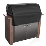 Hosrivae 210d Oxford Bbq Grill -resistant Heavy Outdoor Most Top Duty Stove Sun Dust Protector Fit Barbecue Grills Black 94x69x61cm(94X69X61CM)