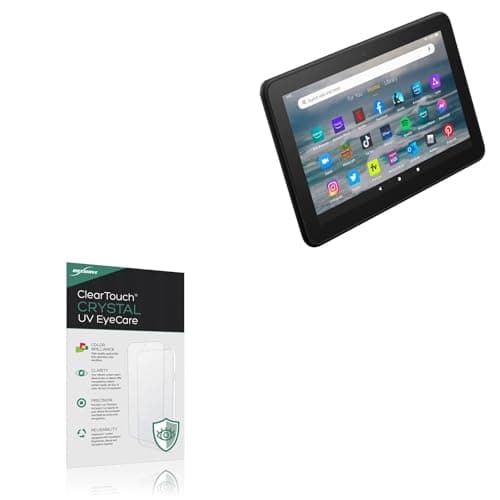 BoxWave Screen Protector Compatible With Amazon Fire 7 (12th Gen 2022) - ClearTouch Crystal Anti-UV EyeCare (2-Pack), Filters out Harmful Blue Light Reduce Fatigue