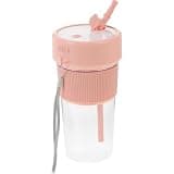 ULTECHNOVO Juicer, Compact and Efficient Stainless Blades Motor Steel with Portable Mini Juice Cup 350ml Mixer Fresh Juice Blender with Straw Hole for Travel Fruit On-the-go Use