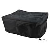 KoiLykke Vintage Record Player Cover, Water-Resistant Oxford Cloth Turntable Dust Cover with Silver UV for Protection, Breathable & Foldable, 18x14x6.75 Inches, Black