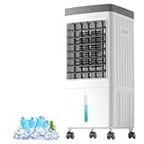 Lerat Portable Air Conditioners for Room, Swamp Cooler Portable AC Unit with Large Water Tank, Windowless Evaporative Air Cooler with 3 Speeds, Rapid Cooling Room Air Conditioners for Home & Garage