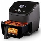 Vortex Plus 6-Quart 6-in-1 Air Fryer Oven with ClearCook Cooking Window, Digital Touchscreen, Nonstick and Dishwasher-Safe Basket, Includes Free App with over 1900 Recipes, Single Basket
