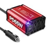 【2026 Upgraded】 300W Car Power Inverter - vansoet DC 12V to 110V AC(2 Outlets) Power Inverters with PD65W & QC18W Fast Charging Port - Car Charger Cigarette Lighter Adapter for Laptop/Phone/Road Trip