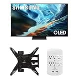 Samsung QN65S90HAEXZA 65" S90H Series OLED 4K UHD Smart Vision AI TV with a Walts Medium Full Motion Mount and Amber Protection 6-Outlet-Surge Surge Protector (2026)