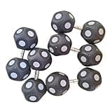 10pcs Magnetic Marking Hexagonal Sphere 3D Scanner Target Points Reflective Marking Points Diffuse Reflection Markers for 3D Scanner for Complex Details