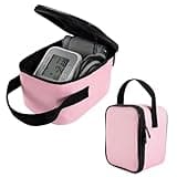 Home Blood Pressure Monitor Portable Storage Organizer Bag with Handle Compatible with Smart Upper Arm Blood Pressure Monitor,Digital Wrist Blood Pressure Monitor Travel Carrying Storage Bag(Bag Only)