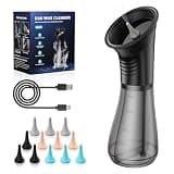XIENORTINM Electric Ear Wax Removal with One-Piece Waste Tank and Smart Display, IPX7, 3 Targeted Modes, 230ml Detachable Tank, 12 Nozzles