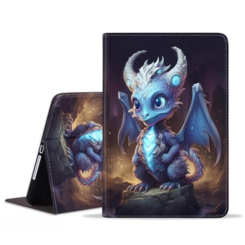 BXIKEOPIU for Samsung Galaxy Tab A9 Plus Case 11 Inch 2023 (Model: SM-X210/X216/X218), Slim PU Leather Stand Folio Cover with Auto Wake Sleep, Cute Dragon Baby