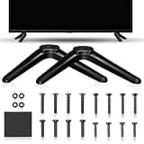 Tabletop TV Stand for 32-55 Inch TVs, 2-Piece Set, Black