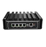 UDPTCP Fanless Mini PC J6412 with 4 lntel i226-V 2.5G LANs, 2*USB3.0, 2*USB2.0,SIM Card Slot,Mini Desktop Computer Support Dual Band WiFi for Industry Business,NO RAM NO SSD